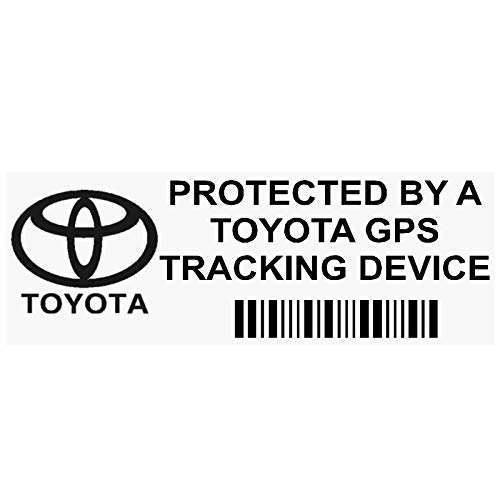 Juego de 5 pegatinas para ventana, con GPS de seguimiento de seguridad, 87 x 30 mm, para Toyota Avensis, Yaris, Corolla, RAV4, Prius-car, furgoneta