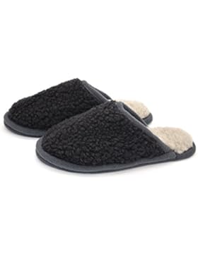 wollwarm Herren-Pantoffeln 