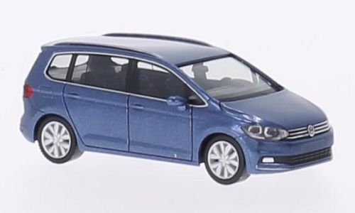 Preisvergleich Produktbild VW Touran II, metallic-blau, 2015, Modellauto, Fertigmodell, Herpa 1:87