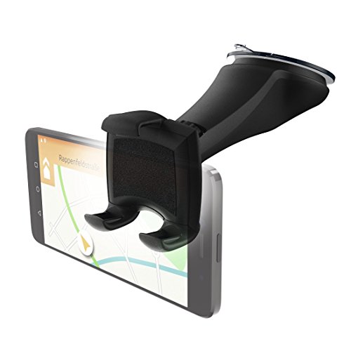 Hama Smartphone Halterung fÃ¼r Auto und LKW (Handy von 5,4 - 8,5 cm, 360Â° drehbar, extrastarker Saugnapf, Made in Germany)