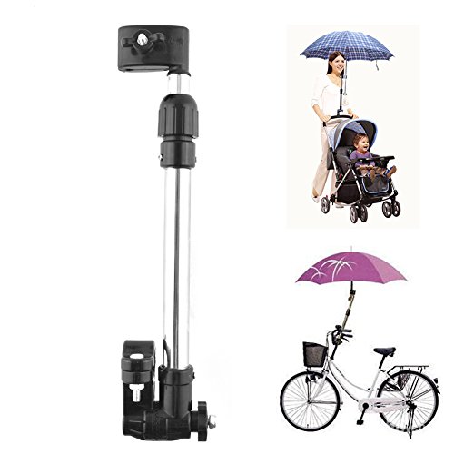 Itaar Schirmhalter für Fahrrad, Kinderwagen, Rollator, Rollstuhl, Golftrolleys, Steckerhalter, Halterung