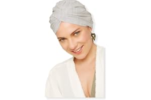 PIROIT Belle Turban, Turbante para Mujer, Modelo C-Alejandria, Color Kaki V, Talla única, Elegante Gorro Oncológico, Hecho con Algodón Orgánico, Suave y Transpirable, No Irrita, Fabricado en España