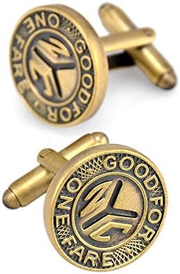 FariyFeel Jewelry Men's Creative Ancient Copper Cufflinks,For Wedding,Business