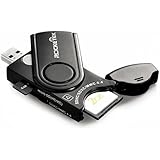 Rocketek® 11-in-1 4 Slots USB 3.0 Lecteur de carte mémoire avec MMC cartes mémoire Build-in Carte Bouchon de protection pour cartes SD, cartes Micro SD, - Lire 2 cartes mémoire différents lecteur de carte sd Simultanément
