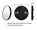 AlierKin Cosmetic Makeup Make-up Mirrors 10 x Magnifying Stick Up Mirror & 15 x Magnification Compact Mirror with 2 Suction Cups Perfect for Travel Home Use (2-Pack)