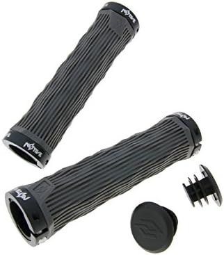 N8TIVE Double Lock-On grip GEO Set 130 MM Grey