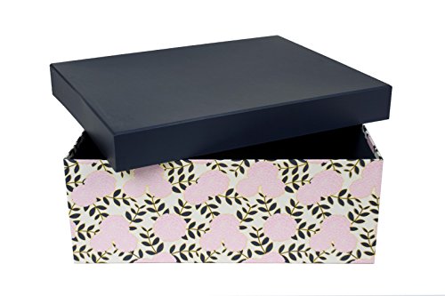 Tri Coastal Marino Blush Caja de Ropa para Colgar, Cartón, Color Rosa, Azul, Blanco, 40 X 50 X 19 cm