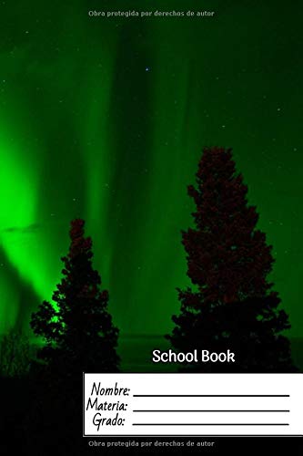 School Book: cuaderno de hojas rayadas - para el colegio - para niños - de primaria