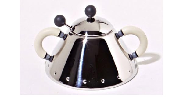 Alessi Michael Graves Sugar Bowl With Spoon White Amazon Co Uk Kitchen Home
