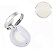 0.5oz 15ml Empty Luxurious Portable Air Cushion Powder Puff Box BB CC Liquid Foundation Cream Container Dressing Case Powder Cake Box with Air Cushion Sponge Powder Puff and Mirror (White)
