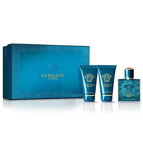 VERSACE EROS EAU DE TOILETTE 50ML, SHOWER GEL 50ML & AFTER SHAVE BALM 50ML GIFT SET