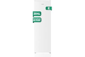 Svan Congelador vertical Blanco SCV175500ENF. Capacidad 204 Litros, Puerta Reversible, Bajo nivel Sonoro, Eficiencia Energética Clase E