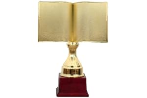 Be Win Winner Golden Fiber Open Book Trophy for Sports, Event & Functions