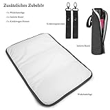 BRINCH Baby Wickeltasche mit wasserdichter Wickelunterlage, Mehrzweck Reise Wickelrucksack Baby Wickelhenkeltasche einschließlich Isolierte Beutel, Baby Windel Tagetasche inklusive Kinderwagenbefestigungen - 7