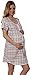 Italian Fashion Atena Maternity/Nursing Nightdress,Size M,Pink