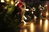 Lichterkette LED 100er Innen Warmweiss Romantisch Strombetrieben Transparent EU-Stecker fuerr Zimmer Bett Hochzeit Party Schlafzimmer Weihnachten Tannenbaum 220V-8 Funktiontyp-Memory-Verlaengerbar ANKOUJA Party Licherkette - 2