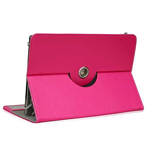 Tablet Tasche mit Ständerfunktion Hülle für Medion Lifetab P9702 X10302 P10400 P10506 P10505 S10366 S10352 Tablet von Schutztasche in Pink Schutzhülle Universal Stand Tasche Etui Cover Case hochwertige Verarbeitung von UC-Express - 4