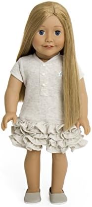 Treasured Dolls Doll 17-18 Inch Doll by, With fair skin and long straight ash blonde hair and ocean blue eyes
