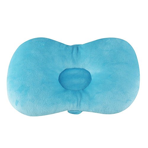 Cojín multifuncional para lactancia para bebé recién nacido, brazo de lactancia, almohada en forma de animal, almohada de lactancia super suave y almohada de protección contra el síndrome de cabeza plana (azul)