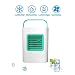 Produktbild Mobile Klimaanlage Verdunstungskühler Mini Air Cooler Luftkühler Abkühlen Ventilator Luftbefeuchter USB Tragbar Fan mit LED Atemlicht, 3 Speed, für Büro, Haus, Reisen, Schlafsaal VNEIRW (Grün)