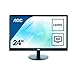 Produktbild AOC E2475SWJ 59,9 cm (23,6 Zoll) Monitor (VGA, DVI, HDMI, 1920x1080, 60 Hz, 2ms Reaktionszeit) schwarz
