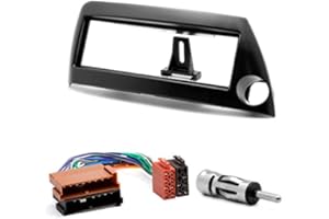 CARAV 11 - 050 - 9 di 6 mascherina per autoradio Car 1 DIN In dash Installation Kit Set For Ka 1996 - 2008 (Left Wheel) + ISO and Antenna Adapter Cable
