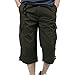 Produktbild MRURIC Shorts Herren Baumwolle Multi-Pocket Overalls Shorts Fashion Pant Outdoor Shorts Strandshorts Beachshort Jeanshose Vintage Freizeithose Casual Sporthosen Trainingsshorts