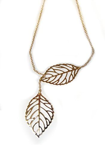 necklace with leafs for women