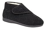 MENS DIABETIC SLIPPERS ORTHOPAEDIC COMFORT SLIPPER BOOTS INDOOR SHOES FLEECE EXTRA WIDE SIZE 6-12