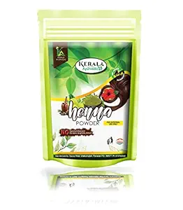 Kerala Ayurvedic 100% Pure & Organic Natural Henna Leaf (Mehandi) Powder for Hair Colour & Hair Care | 100 GM | , Henna