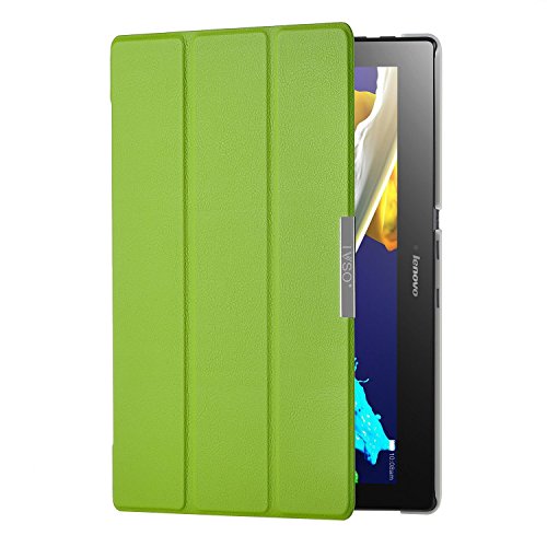 ELTD Lenovo TAB3 10 Plus / Lenovo Tab 3 A10-70F Hülle Case – Ultra Schlank Smart Cover Tasche Schutzhülle Case für Lenovo TAB3 10 Plus / Lenovo Tab 3 A10-70F 25,65cm (10,1 Zoll Full HD IPS) mit Standfunktion, Grün - 6