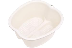 HULPUOG Large Size Plastic Foot Soak Basin - Bath Spa Sink Bowl for Soaking, Treatment, Pedicure, Dead Skin Removal and Relaxation - Care Gift
