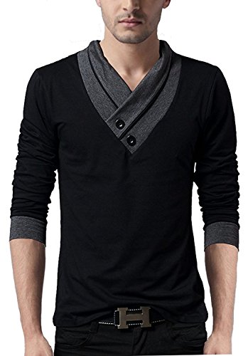 Style Shell "Premium (Bio Wash)" Mens V-Neck Full Sleeve Cotton T-shirt RS.270 (73.00% Off) - Amazon