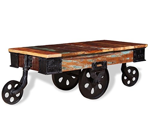 Industrial Coffee Table Vintage Cart Fur Buy Online In El Salvador At Desertcart