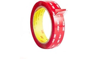SANKA 3M VHB 4910 Nastro Biadesivo Extra Forte Trasparente, Nastro di Montaggio, Impermeabile Resistente alte Temperature Nastro Adesivo per Interni ed Esterni, Auto,Bagno,Cucina,Ufficio (2CM*4,72M)