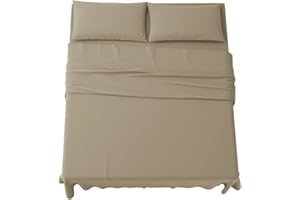 ‎MAXIME MAISON MAXIME MAISON - Bettlaken Set Mikrofaser (4 Teilige) 1 Spannbettlaken 140x200cm, 1 Bettlaken 220x285cm und 2 Kissenbezüge 52x82cm