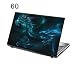 Produktbild TaylorHe Folie Sticker Skin Vinyl Aufkleber mit bunten Mustern für 15 Zoll 15,6 Zoll (38cm x 25,5cm) Laptop Skin Drachen, blau
