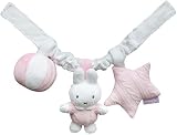 Tiamo Hase MIffy rosa Spielkette für den Autositz Maxi Cosi Kinderwagen - 2