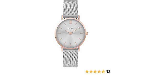 CLUSE Orologio Quarzo Donna con Cinturino in Acciaio Inox CW0101203004 :  Cluse: Amazon.it: Orologi