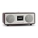 Produktbild NUMAN One 2.1 • Design Internet Radio • DAB / DAB+ / UKW-Tuner • Spotify Connect • TFT-Display • RDS • Wi-Fi / LAN-Konnektivität • Bluetooth • AUX • 2 Breitbandlautsprecher • Subwoofer • 2 Equalizer • 20 Watt RMS-Leistung • Radiowecker • dunkelbraun