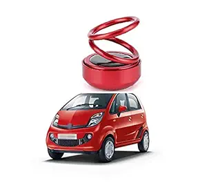 PRIKNIK Solar Energy Rotating Car Perfume with Long Lasting Organic Fragrance, Feel-Good Premium Car Air freshener Compatible with Tata Nano