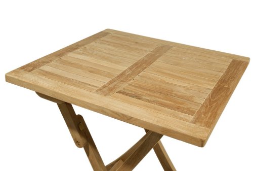 Kai Wiechmann Fano Teakholz-Klapptisch für den Garten, 70x70cm