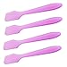 100PCS 3.14" 8cm Plastic Spatulas Spoon Makeup Cosmetic Mask Frosted Tip Spatula Skin Care Facial Cream Spatula for Mixing and Sampling Beauty Products (Purple)