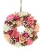 Produktbild FrankAmbiente Blumenkranz Türkranz Kranz Blütenpracht rosa,pink,weiß Ø 25 cm Blumen Blütenkranz Frühling Ostern Dekokranz Seiden Kunstblumen Blütenkranz