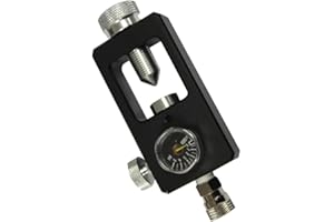 A.C.I.L. SCUBA Fill Station with Pressure Gauge – Paintball HPA Tank Refill Adapter | PCP Airgun & Diving Cylinder Charging Kit | 4500 PSI Quick Disconnect Valve