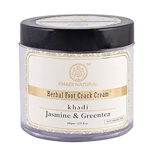 KHADI NATURAL Jasmine and Green Tea Herbal Foot Crack Cream, 100g