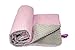 Baby's Comfort Bobble Minky Blanket (Checkered Pink/Grey Minky)