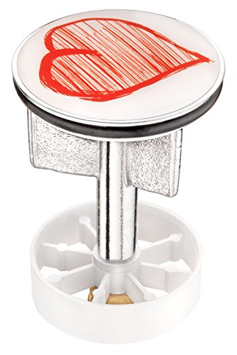 Cornat SA1009 Waschbecken - Stöpsel Motiv HERZ