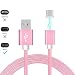 Produktbild ONX3® Rose Gold Magnetic Micro USB Nylon Braided Fast Rapid Charging & Data Syc Transfer Cable with LED light Indicator for alcatel Pop 4S
