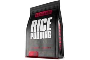 ‎GODSRAGE GODSRAGE Rice Pudding Instant (3kg) – natural Kraftquelle ohne Zucker & wenig Fett – cremige Konsistenz, Power-Snack ohne Zusätze, als Reis Pudding ideal für Pre- oder Post-Workout – Made in Germany